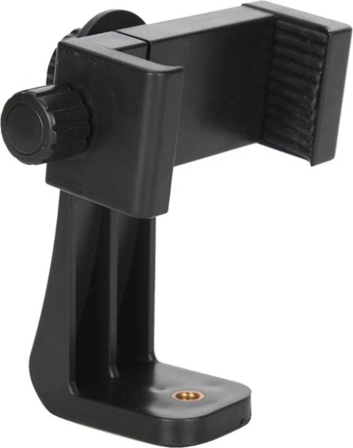 Mbajtës gjoksi për kamera sportive, Hurtel, 360° tripod rrotullues, qëndrim telefoni, i rregullueshëm, e zezë