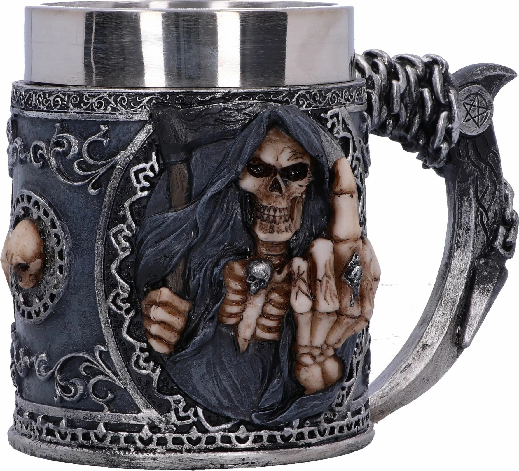Mug koleksionist NEMESIS NOW Curse, rezinë, i pikturuar me dorë, insert inox