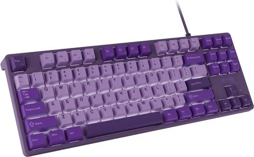Tastierë mekanike Fury Kanabo K2, 80% TKL, me drita të bardha, ngjyrë vjollcë