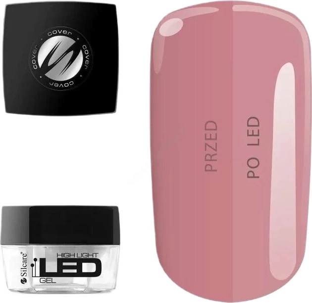 Xhel ndërtues për thonj Silcare High Light Led Gel për femra Cover 15g