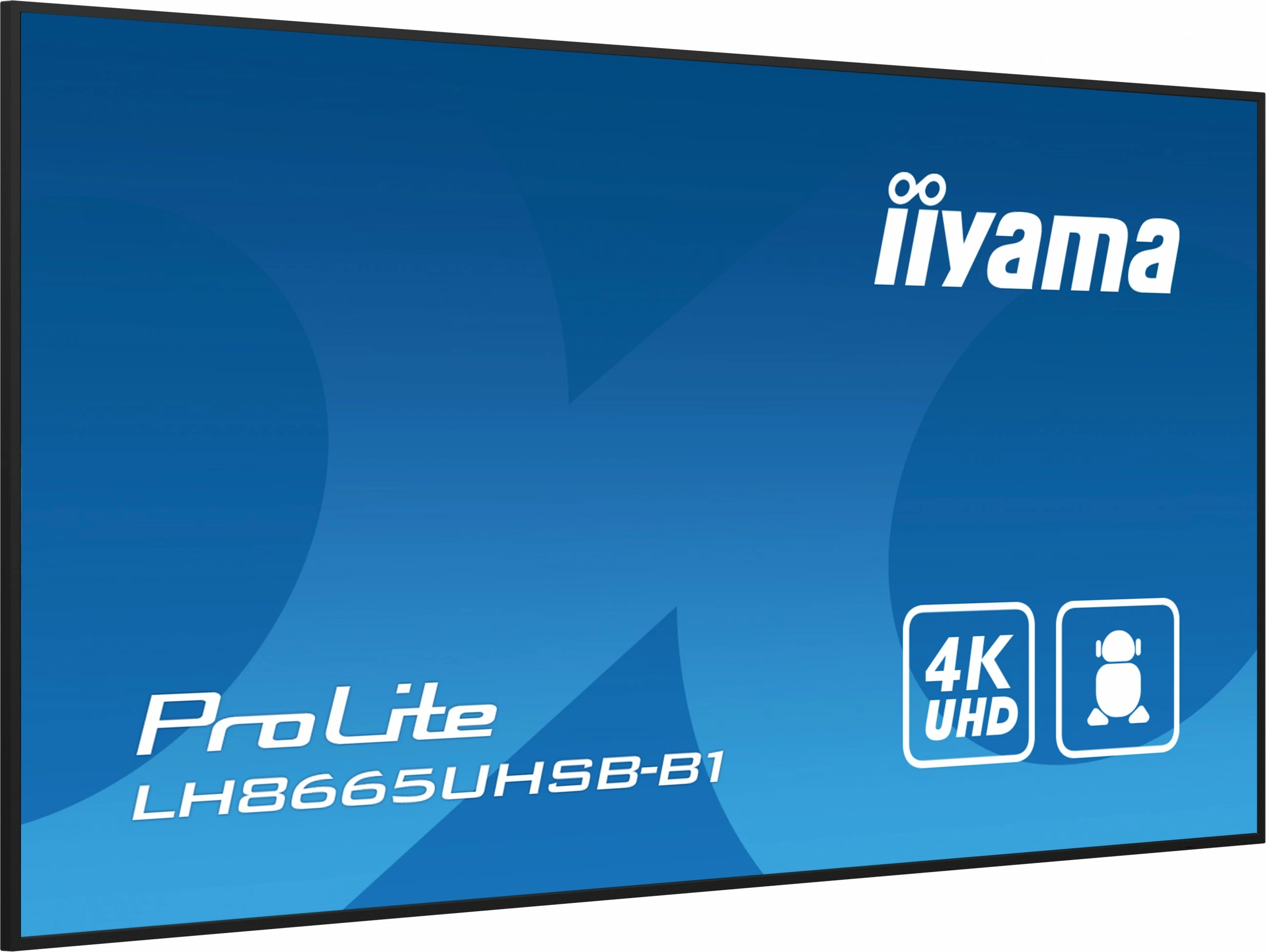 Monitor iiyama LH8665UHSB-B1, Kiosk design, 86", LED, 4K Ultra HD, Wi-Fi, e zezë