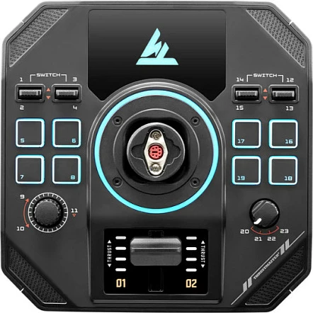 Bazë joysticku fluturimi Thrustmaster Sol-R 5 Base, PC, USB-C, RGB, e zezë 2