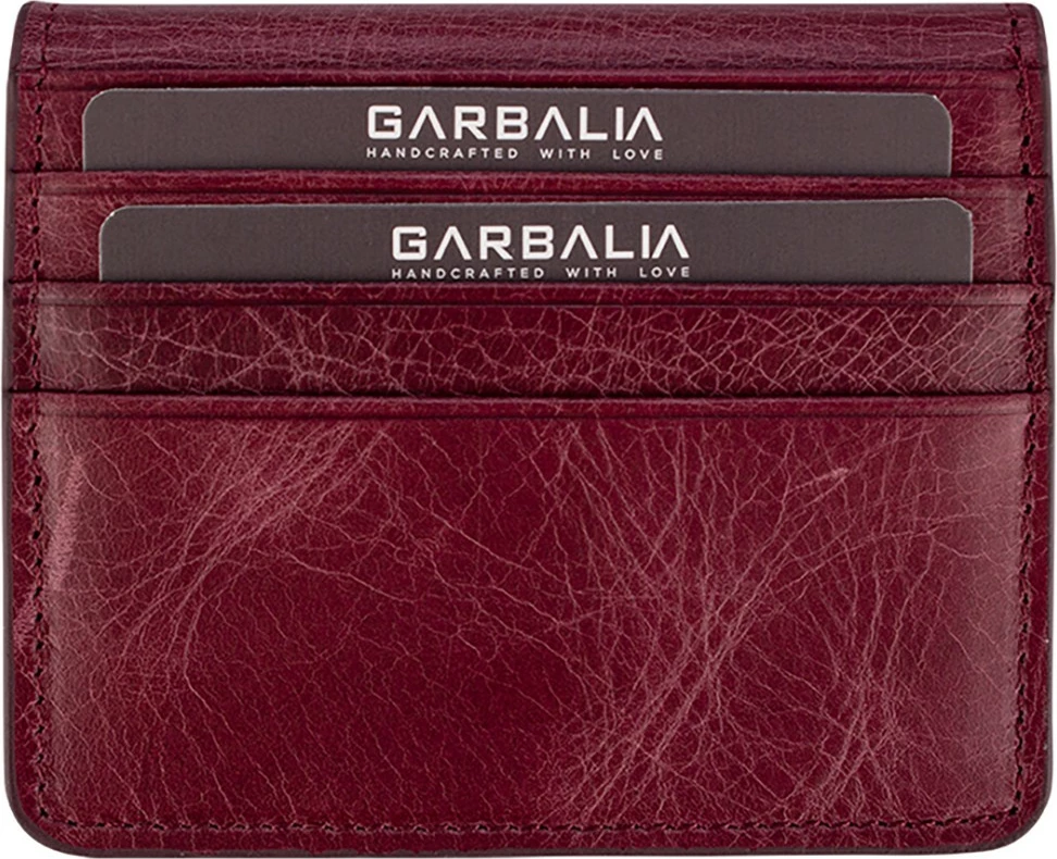 Portofol për burra, ngjyrë e kuqe claret, Zoozie Bags, Regina