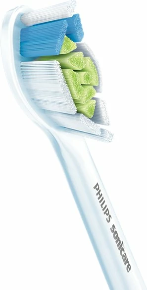 Koka zëvendësuese për furçë dhëmbësh sonike Philips Sonicare W2 Optimal White HX6064/10, 4 copë, e bardhë