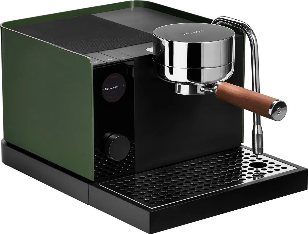 Aparat espresso Fellow Series 1, Wi‑Fi, Bluetooth 5.0, për kafe të bluar, jeshile