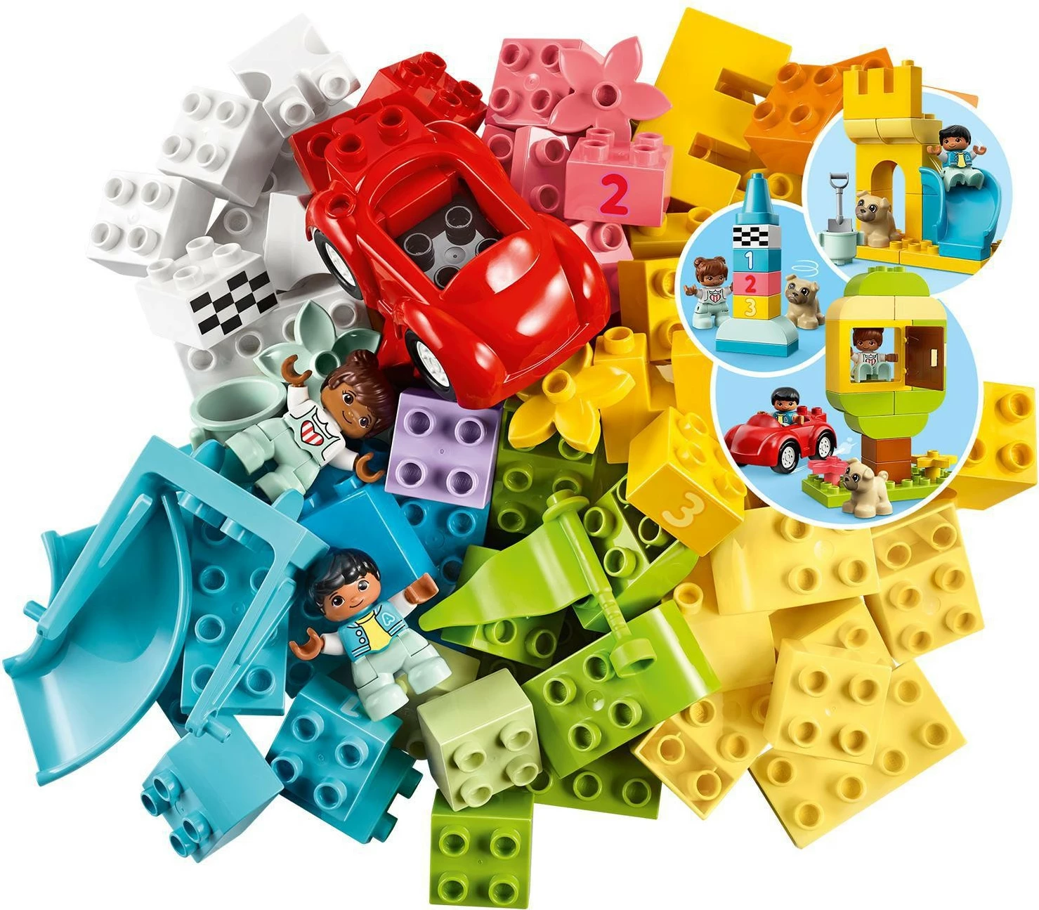 Set ndërtimi LEGO DUPLO Classic Deluxe Brick Box 10914, 85 pjesë, shumëngjyrësh