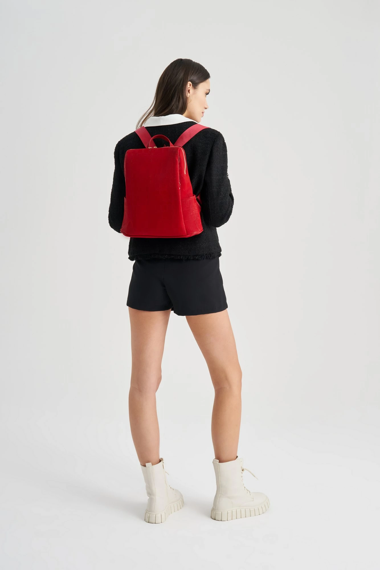 Çantë shpine Lucky Bees, e kuqe, 1217