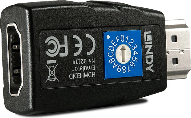 Adapter HDMI LINDY EDID Emulator HDMI 2.0 18Gbps, 4K@60Hz, i zi