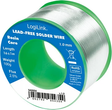 Tel saldimi LogiLink, pa plumb, 1.0 mm, 100 g