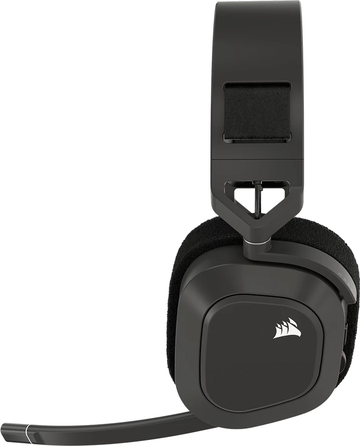 Kufje gaming CORSAIR HS80 MAX Wireless, Dolby Atmos, 50 mm, 24 orë, gri çeliku (EU)