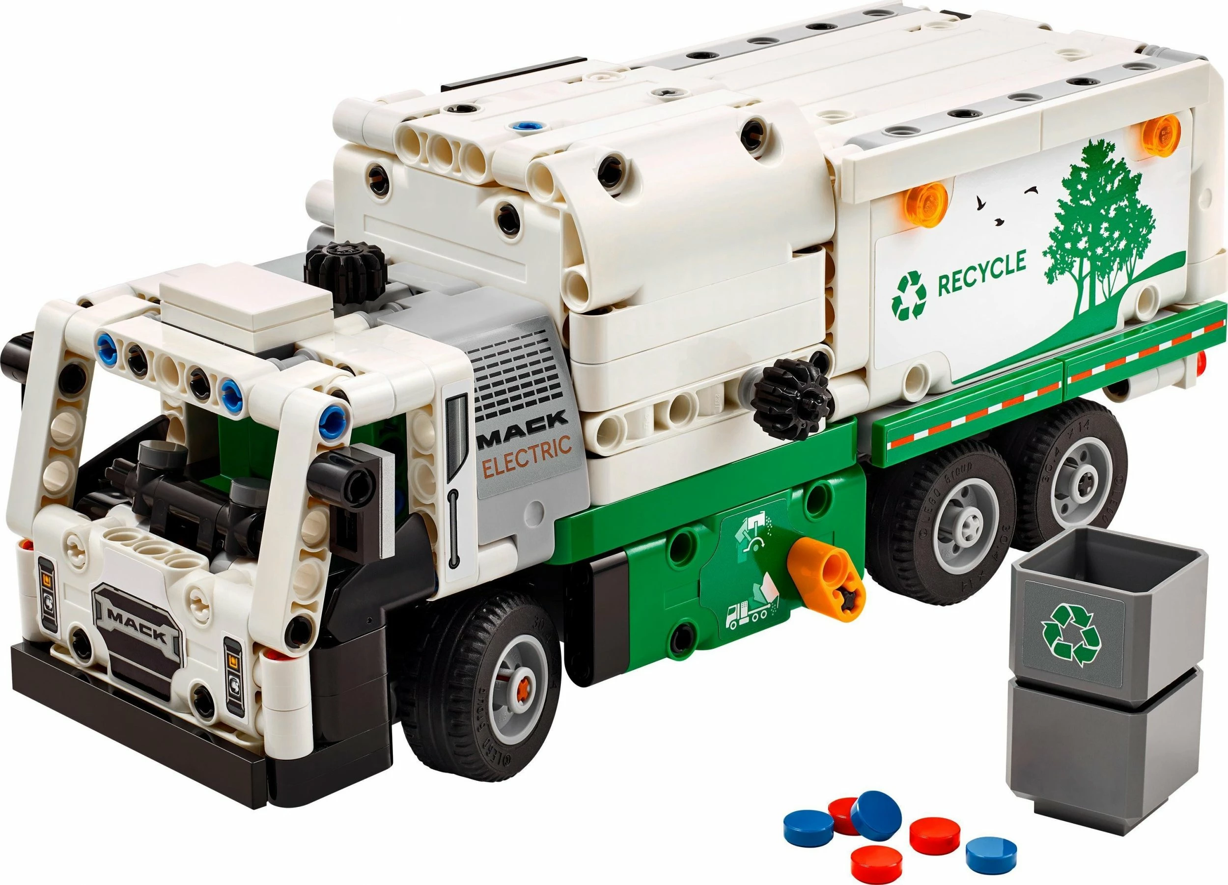Set LEGO Technic LEGO Mack LR Electric Garbage Truck 42167, 503 copë, 8+
