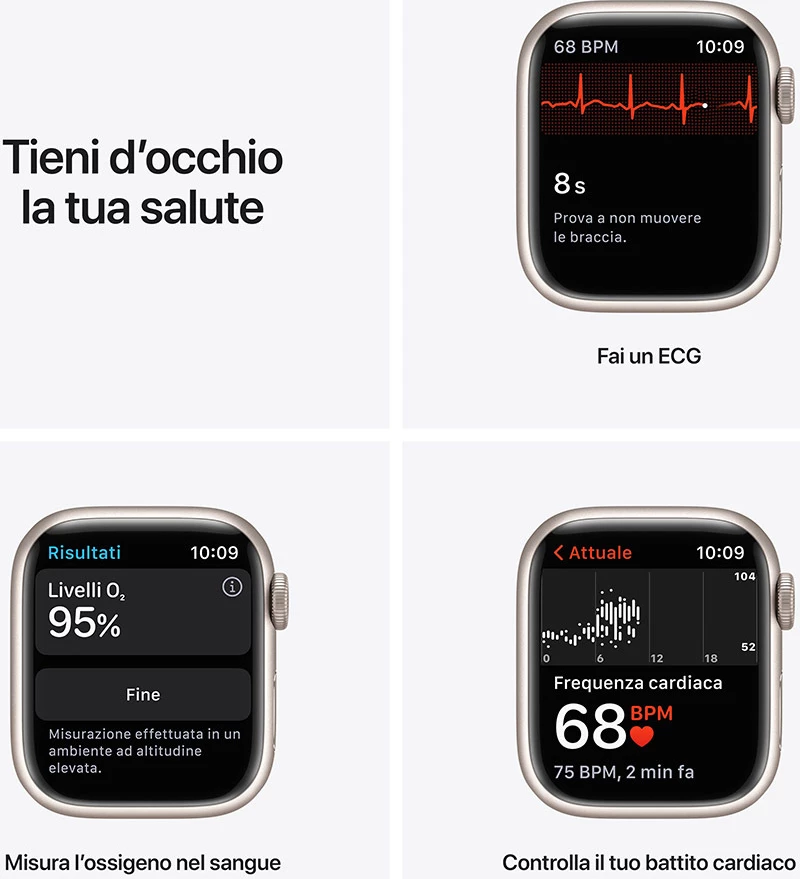 Smartwatch Apple Watch Series 7 Cell 41mm Starlight Aluminium/Starlight Sport Band