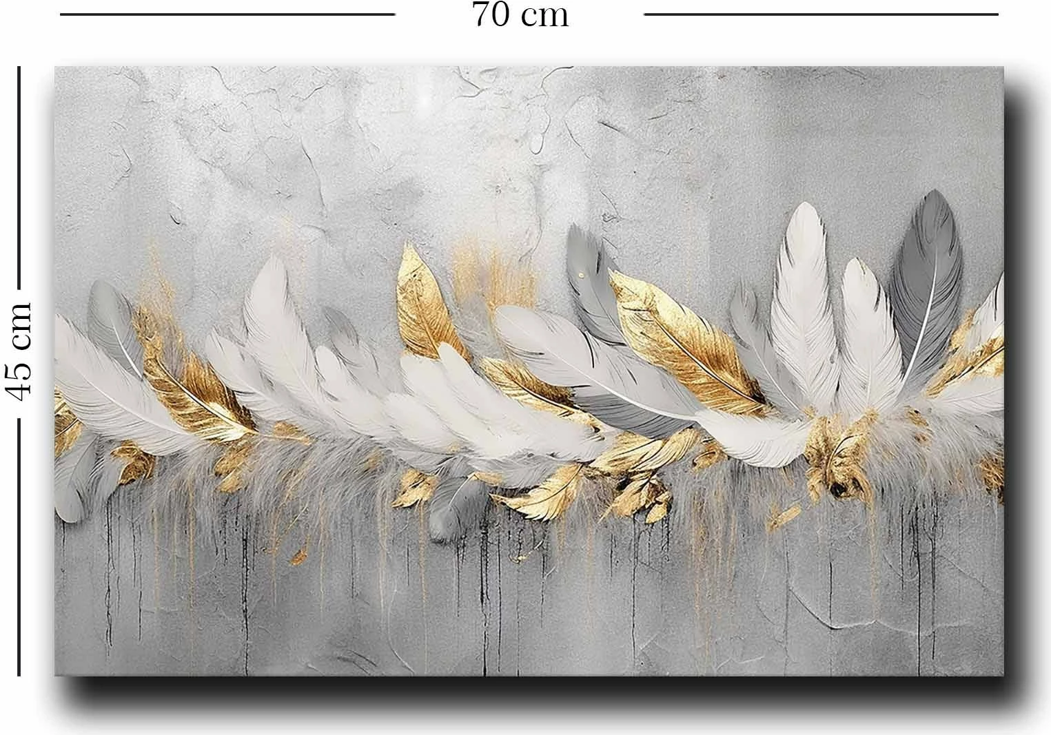 Pikturë dekorative në kanavacë, shumëngjyrëshe, 45x70cm, Wallity 4570GSC-005