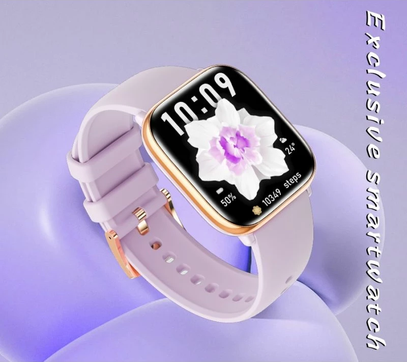 Smartwatch për femra Rubicon, e zezë