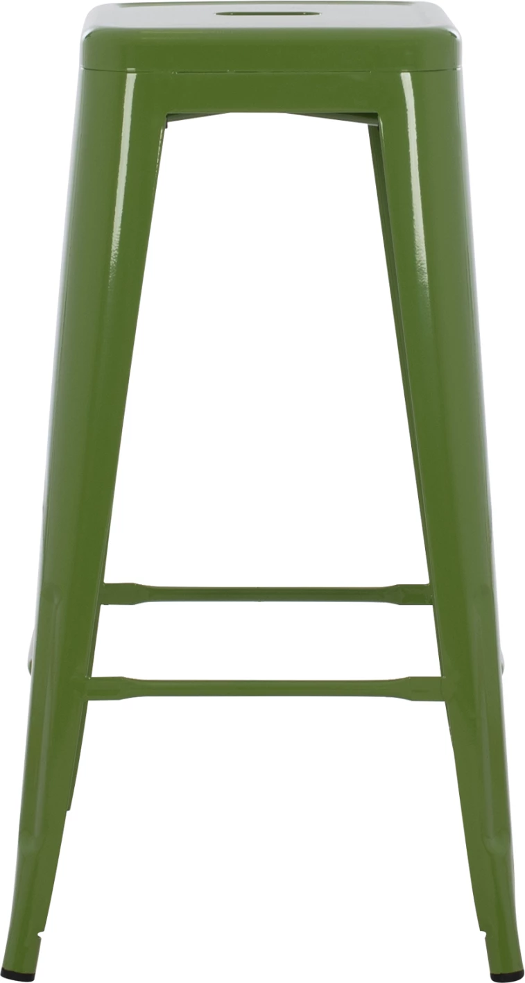 Karrige për bar MELITA-PRO FH8642.53 metalike, ngjyrë ulliri e çelët, 43x43x78Hcm