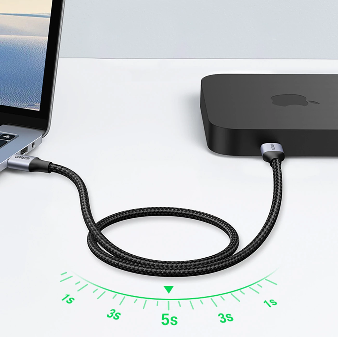 Kabllo USB Ugreen US373, 0.5m, USB 3.0, Gri