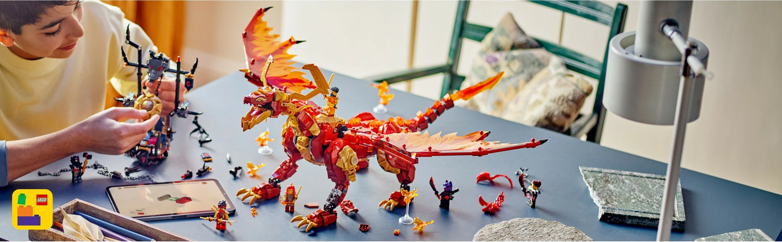 Set ndërtimi LEGO Ninjago 71822 Quelldrache der Bewegung, shumëngjyrësh