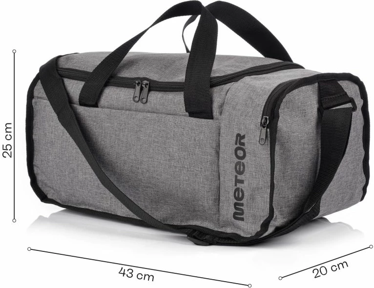 Çantë fitnesi Meteor, unisex, gri [Madhësia: Standarde]
