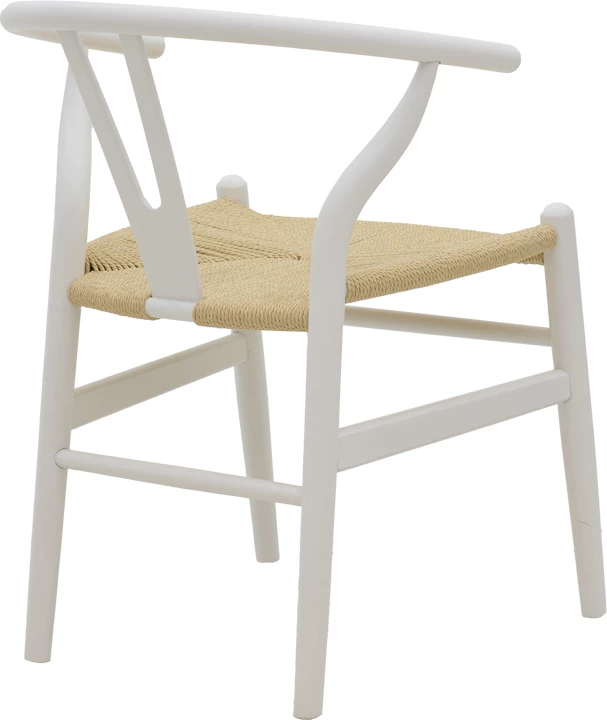 Karrige Wishbone, dru ahu, ulëse me litar, ngjyrë natyrale, 53x55x76cm