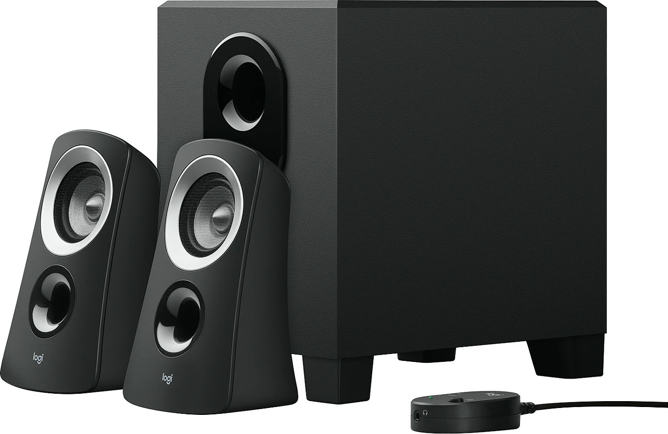 Sistem zëri Logitech Z313, 2.1 kanale, 25 W, PC, e zezë
