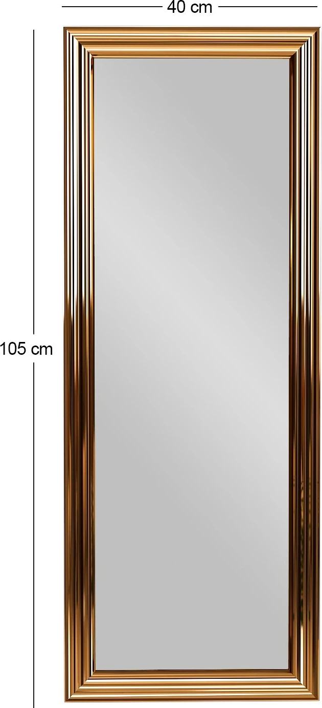 Pasqyrë me kornizë bronzi Hanah Home, Smooth