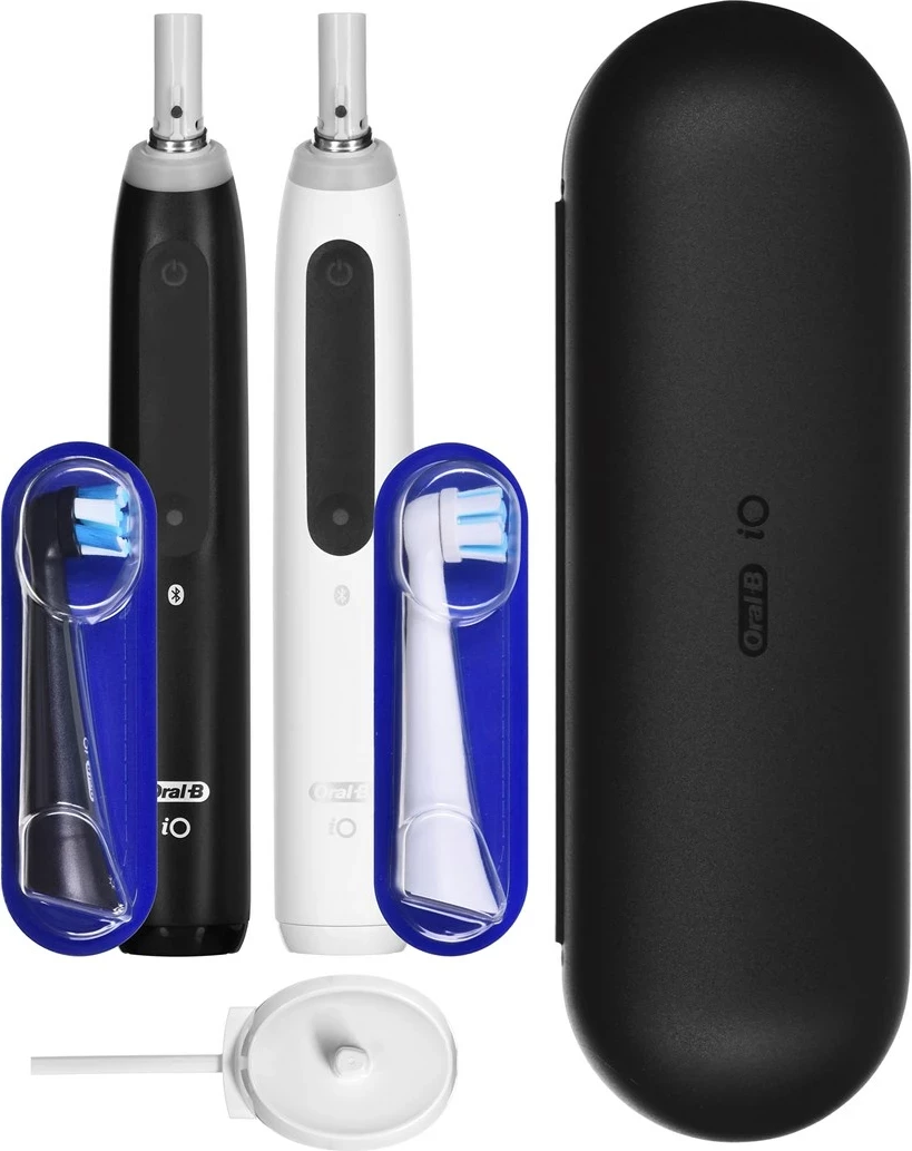 Furçë dhëmbësh elektrike Braun Oral-B iO5 Duo, e zezë dhe e bardhë