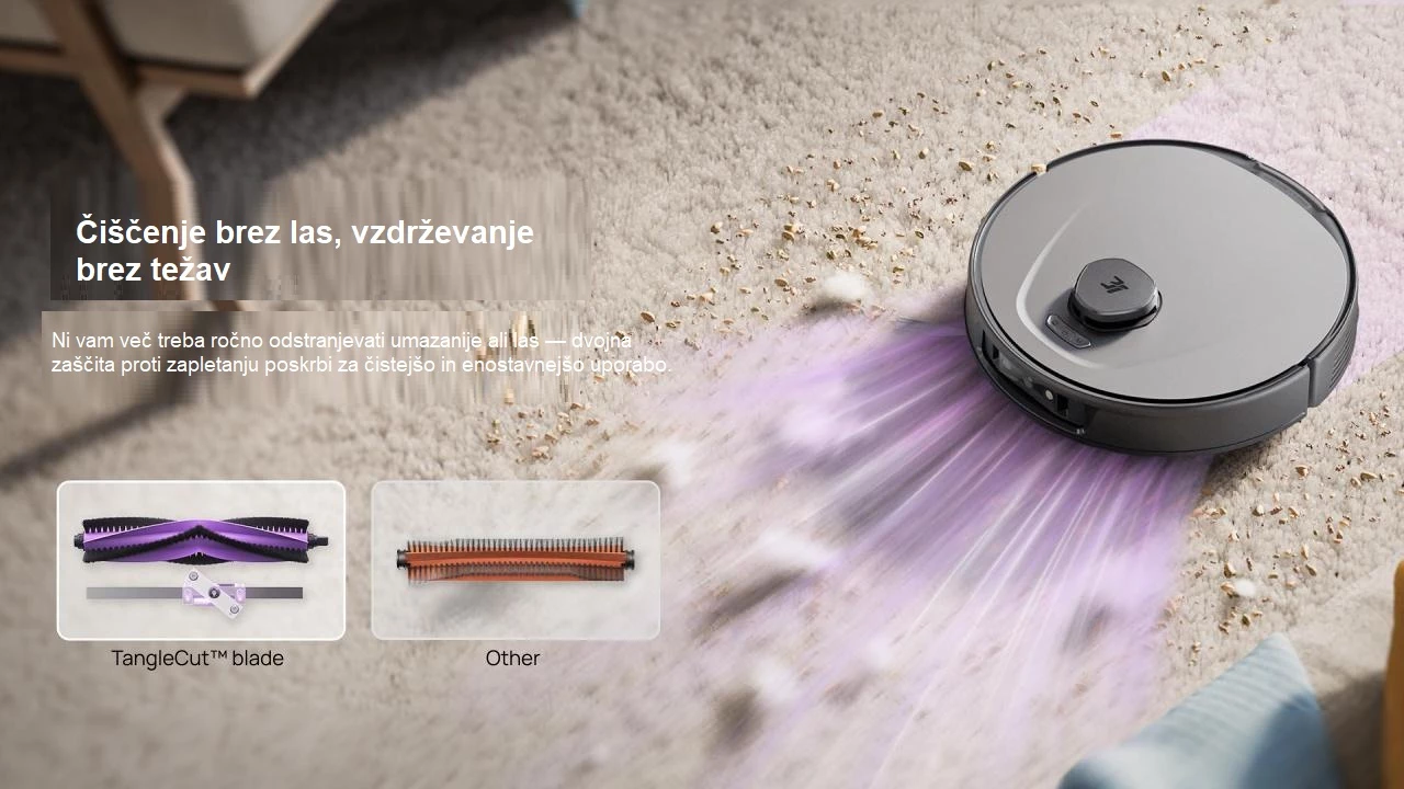 Robot fshesë me korrent 3i P10 Ultra 18000 Pa me stacion smart, e zezë