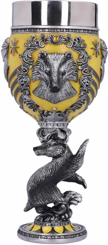 Krigë koleksionuese NEMESIS NOW Harry Potter Hufflepuff, e derdhur në rrëshirë dhe e pikturuar me dorë, verdhë/zezë