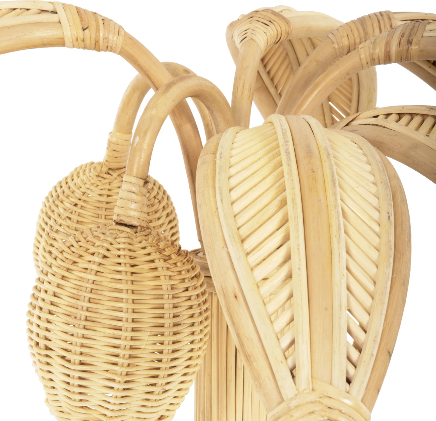 Pemë dekorative COCOON, lloj kokosi, prej ratanit natyral, Φ88x84H cm