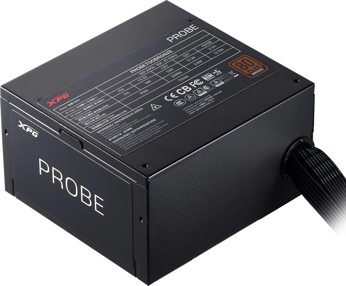 Furnizues energjie XPG PROBE 600 BRONZE, i zi