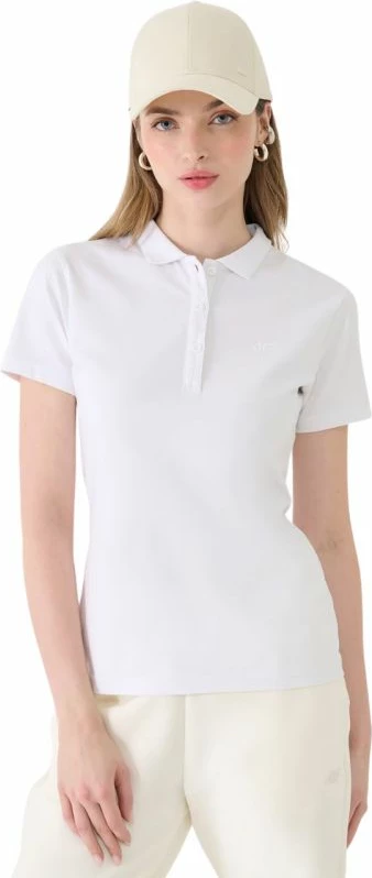 Maicë polo për femra 4F, e bardhë