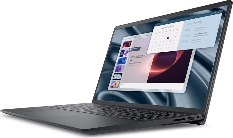 Dell Pro 15 Essential PV15255 15.6” FHD 120Hz, Ryzen 5 7520U, 8GB RAM, 512GB SSD, Radeon 610M, Carbon Black