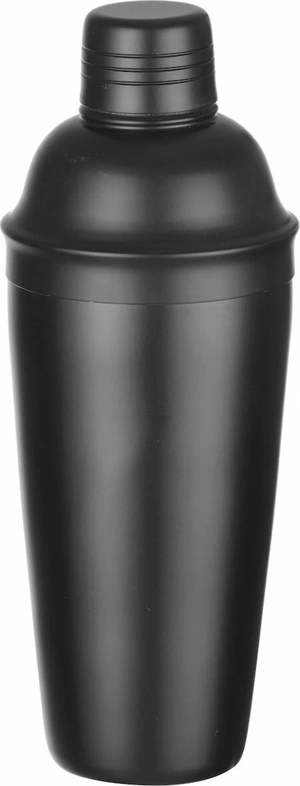 Shaker koktejesh 3-pjesesh, Bar Up, 795 ml, celik inox, ø85 x 240 mm, me kullese te integruar, e zeze