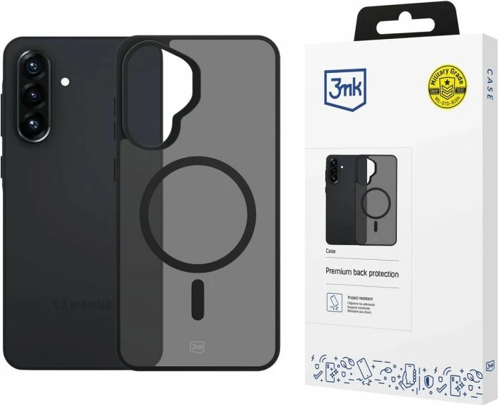 Maskë telefoni 3mk Smoke MagCase për Samsung Galaxy A57, gri