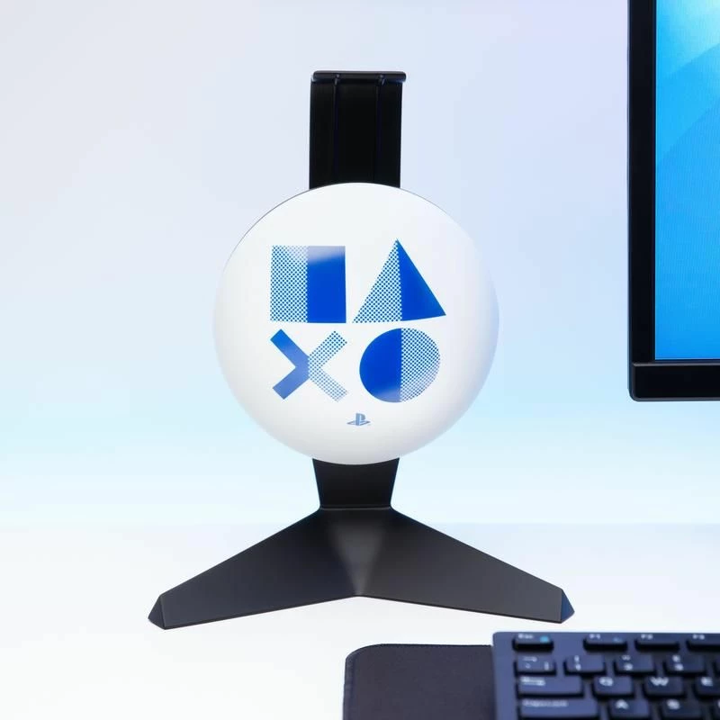 Llambë tavoline me mbajtëse kufjesh Paladone PlayStation Head Desk Lamp 23.5 cm, USB