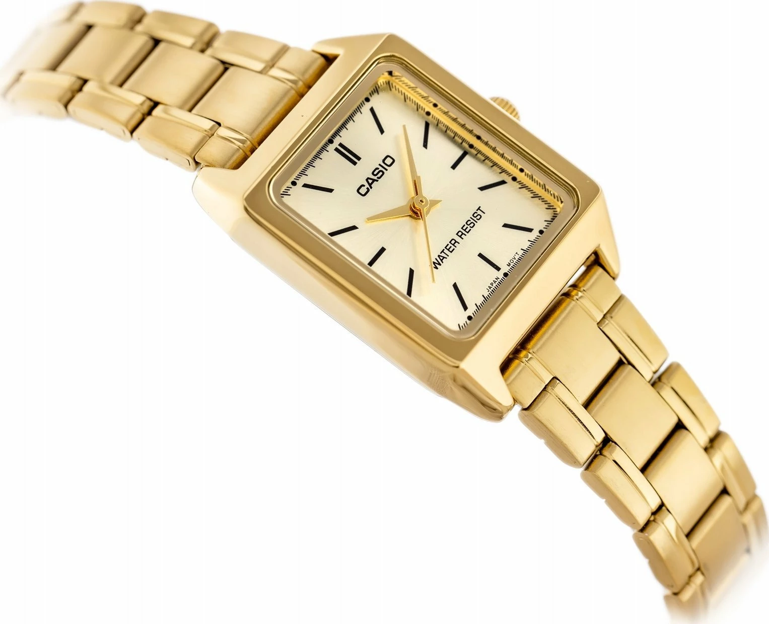 Orë dore Casio LTP-V007G-9EUDF, kuarc, analoge, 30 m, rrip çelik inox, me kuti, e artë
