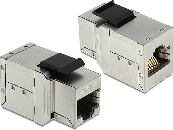 Modul Keystone RJ45 DeLOCK 86141, RJ45-RJ45, argjend