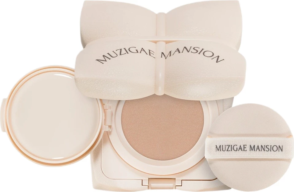 Fondatinë Muzigae Mansion Sleek Water Cushion Pressed Foundation N19 për femra, 15g