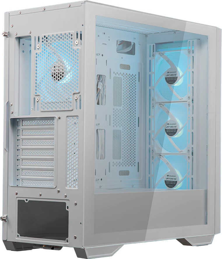 Kasë COUGAR UNIFACE RGB Midi Tower, ATX/E-ATX, 4x120mm RGB, USB-C, e bardhë