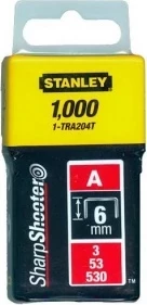 Sponka Stanley 1-TRA204T, Tip A, 6 mm, 1000 copë