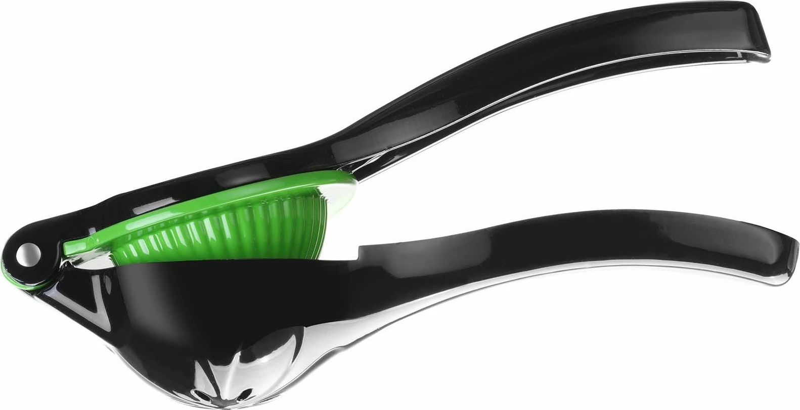 Shtrydhëse agrumesh dore, Bar Up, dy tasa Ø55/Ø70 mm, alumini i veshur me pluhur, 225x80x55mm, e zezë/jeshile