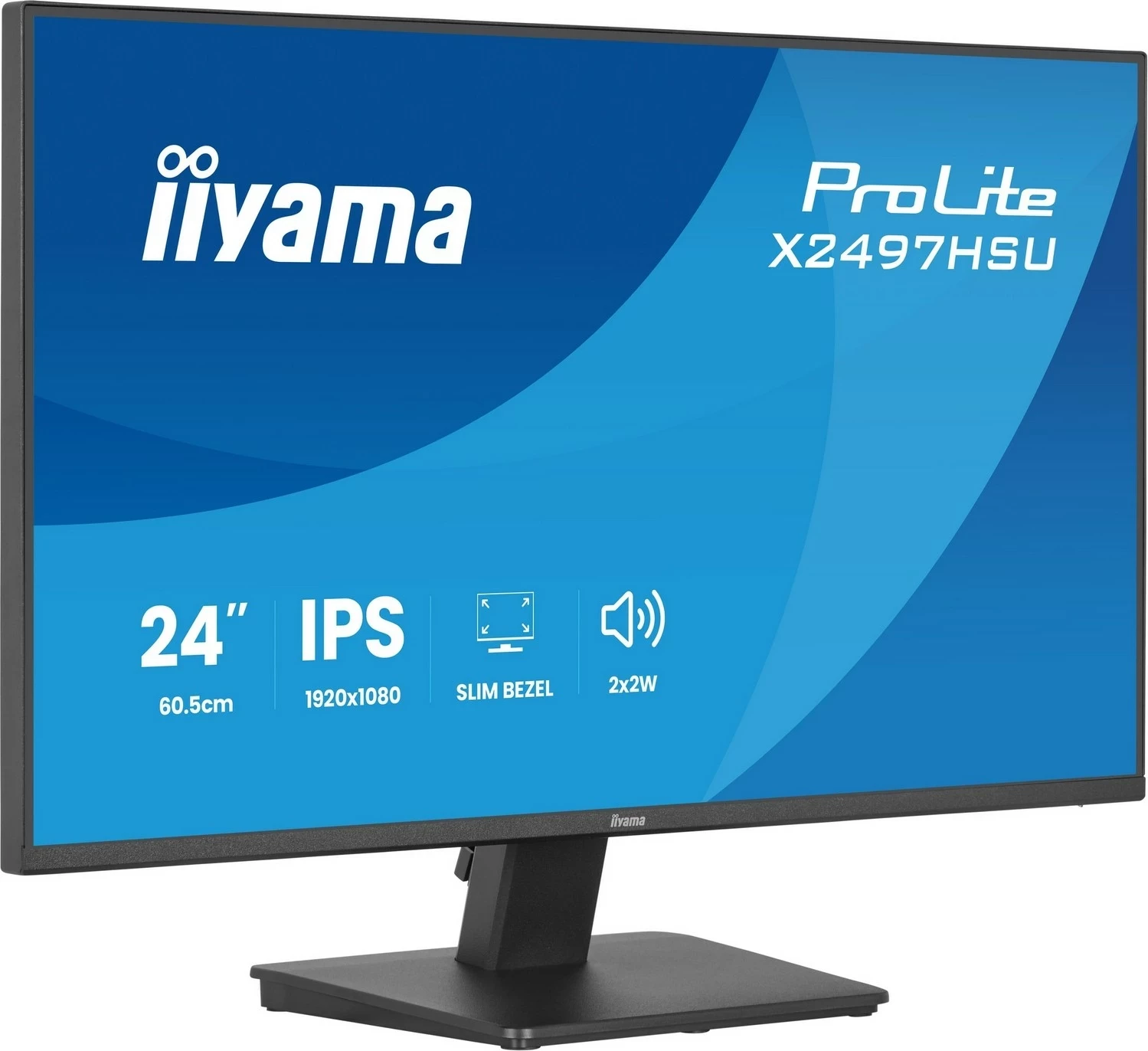 Monitor iiyama X2497HSU-B1, 24 inch, Full HD, IPS, HDMI, DisplayPort, USB, i zi