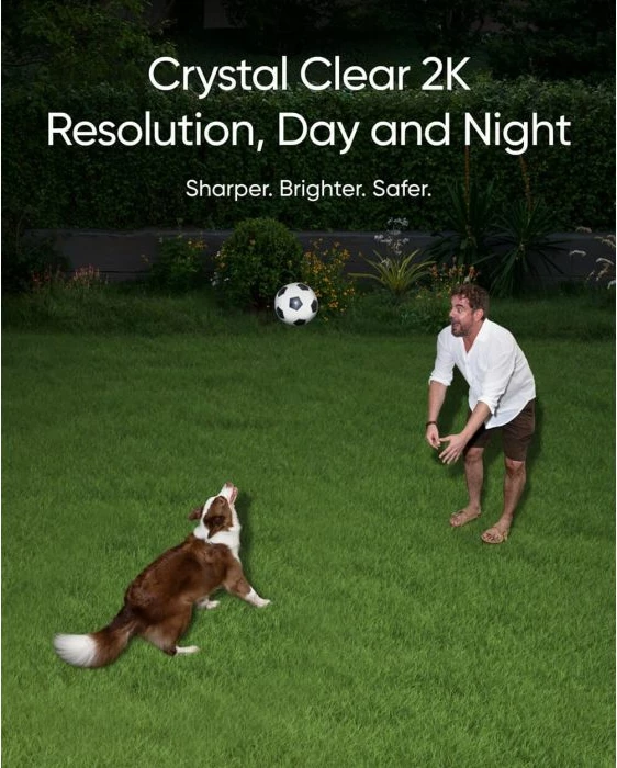 Kamerë sigurie me reflektor Anker eufy Floodlight Cam E30 2K 360° Wi‑Fi IP65 2000 lm, e bardhë