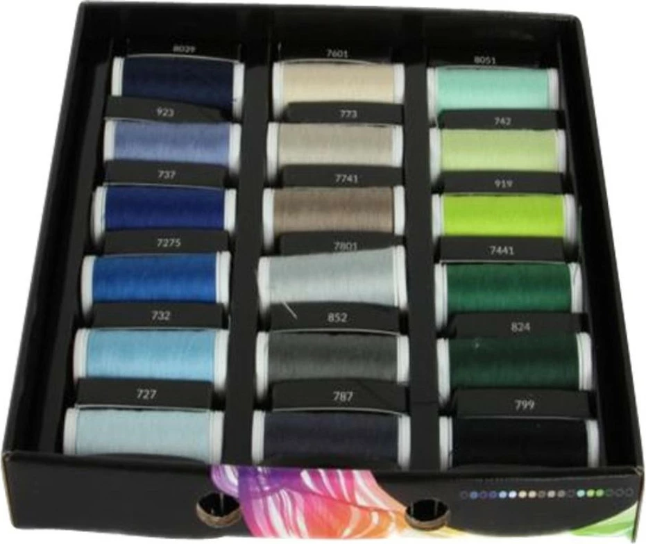 Kuti fije qepjeje Ackermann Nähgarnbox, universal, e zezë