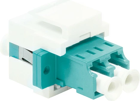 Keystone lidhës fibër LogiLink LC-Duplex Multimode, aqua