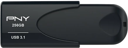 USB memorie PNY Attache 4, 256 GB, USB 3.2, pa kapak, e zezë