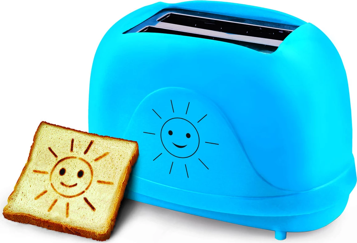 Toster, Esperanza, Smiley EKT003B, 2 slote, 7 nivele pjekjeje, 750W, blu