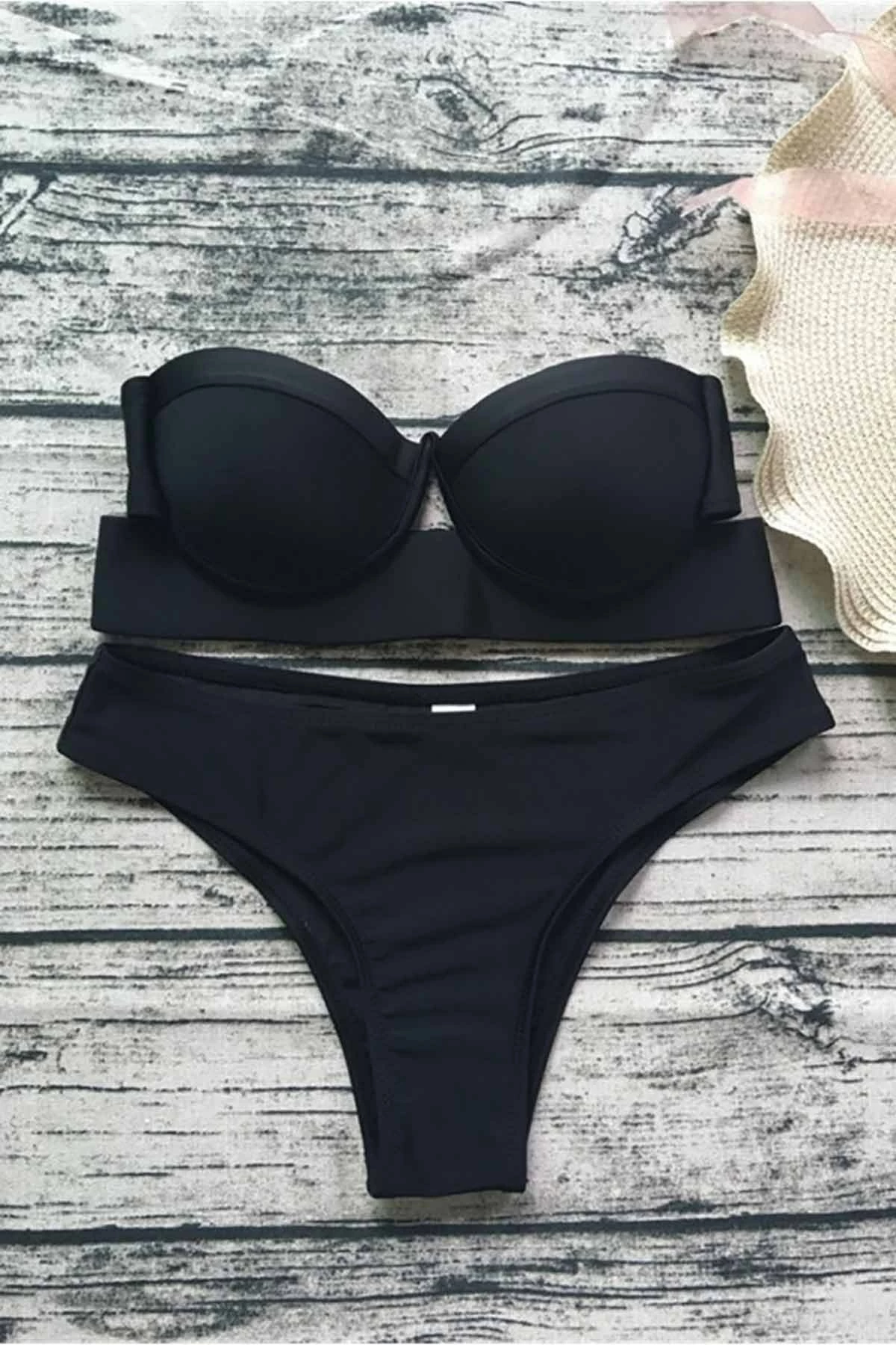 Set bikini (2 pjesë), ngjyrë e zezë, Jumeon, MS4266