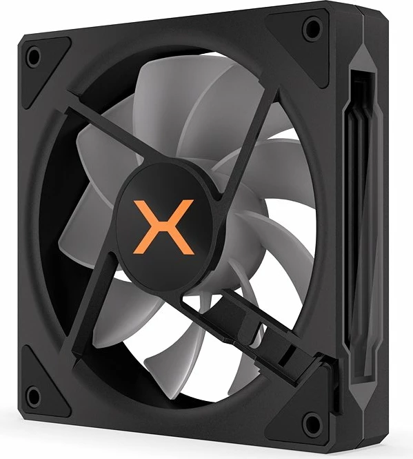 Ventilator PC Krux Corvus Reverse 120 ARGB (KRXE008) 120mm PWM 1600rpm, zi/bardhë, 1 copë