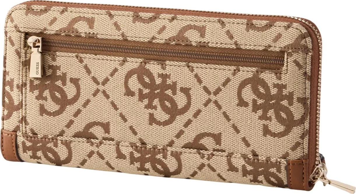 Portofol për femra Guess Audrey Logo SLG LRG SWJG97 55146, latte